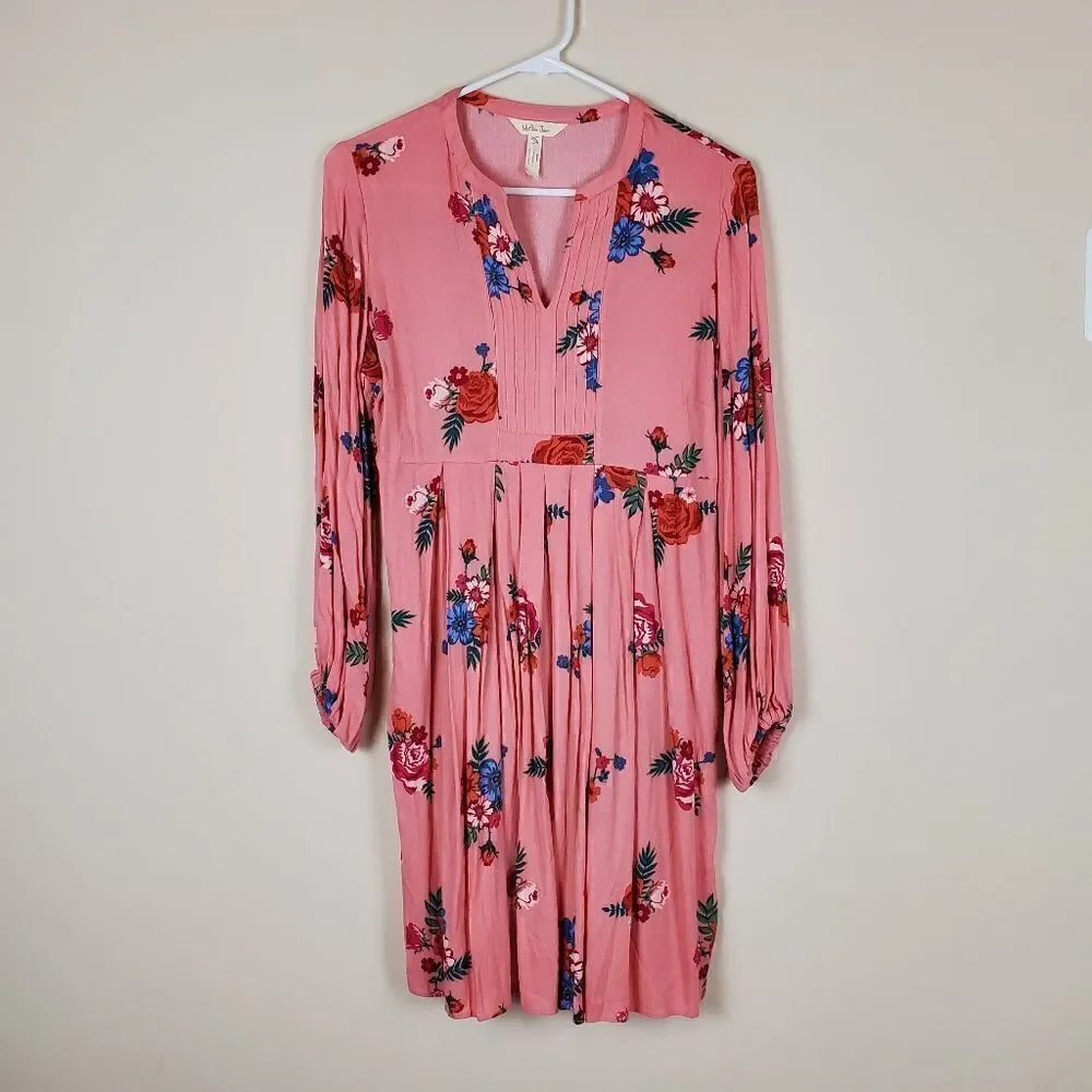 matilda jane pink floral dress Matilda Jane Odette Pink Floral Ruffle Dress Baby Toddler 12-18M EUC